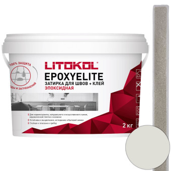 Затирка Litokol EpoxyElite Е.02 молочная 2 кг
