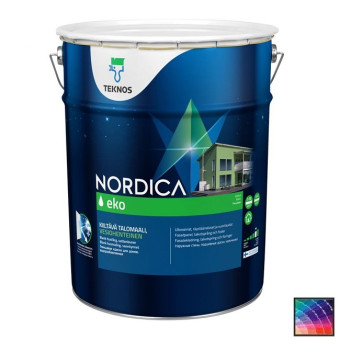 Краска Teknos Nordica Eko фасадная база 3 18 л Краска Teknos Nordica Eko фасадная база 3 18 л