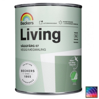 Краска Beckers Living Vaggfarg 07 для стен и потолков база А 0,9 л