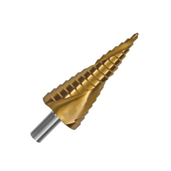 Сверло по металлу D.BOR Spiral HSS-TiN ступенчатое 4-12х1/70 мм (арт. D-SDSP-TIN-04-12-06)