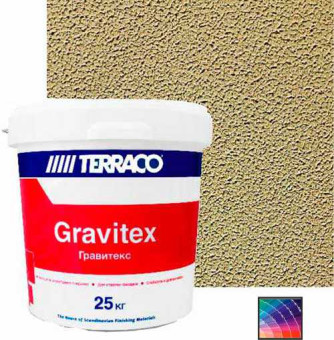 Декоративная штукатурка TERRACO Gravitex Micro "шагрень" 25 кг Декоративная штукатурка TERRACO Gravitex Micro "шагрень" 25 кг