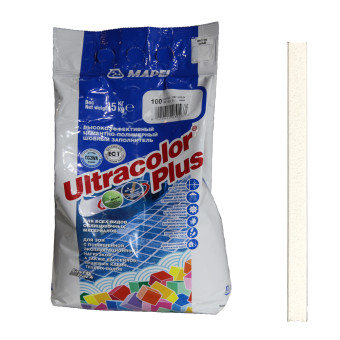 Затирка Mapei Ultracolor Plus №100 белая 5 кг