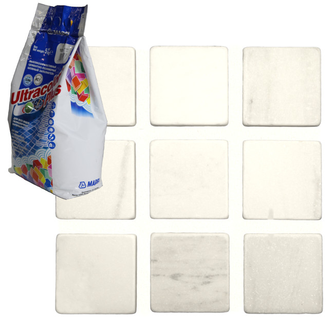 Затирка Mapei Ultracolor Plus №100 белая Мапей Ультраколор Плюс фасовка 5 кг купить 