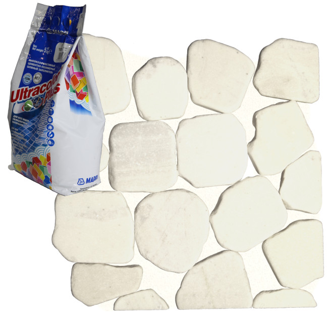 Затирка Mapei Ultracolor Plus №100 белая Мапей Ультраколор Плюс фасовка 5 кг купить 