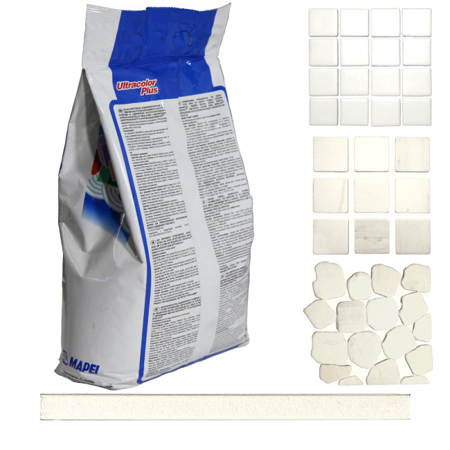Затирка Mapei Ultracolor Plus №100 белая Мапей Ультраколор Плюс фасовка 5 кг купить 
