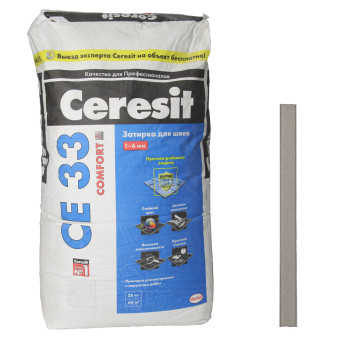Затирка Ceresit CE 33 Comfort №07 серая 25 кг