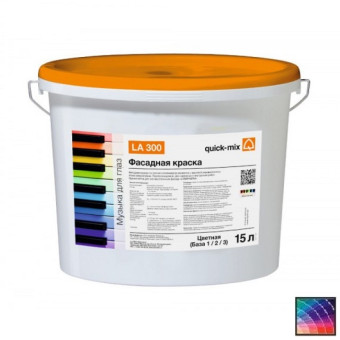 Краска Quick-mix LA 300 фасадная 15 л Краска Quick-mix LA 300 фасадная 15 л