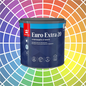 Краска Tikkurila Euro Extra 20 для влажных помещений база А 2.7 л