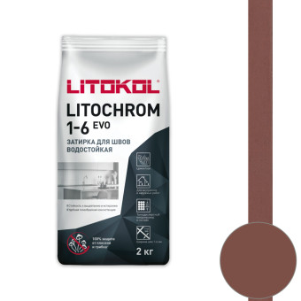 Затирка Litokol Litochrom 1-6 EVO LE.305 красный кирпич 2 кг