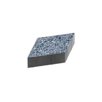 Тротуарная плитка Steingot Ромб Granit Premium Grafito Scuro 200х200 мм толщина 60 мм