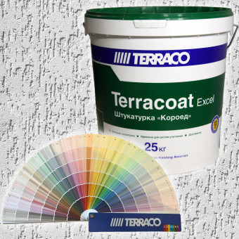 Декоративная штукатурка Terraco Terracoat XL "короед" (1,5 мм) 25 кг
