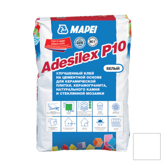 Клей для плитки и мозаики Mapei Adesilex P10 белый 25 кг