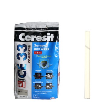 Затирка Ceresit CE 33 Comfort №01 белая 5 кг