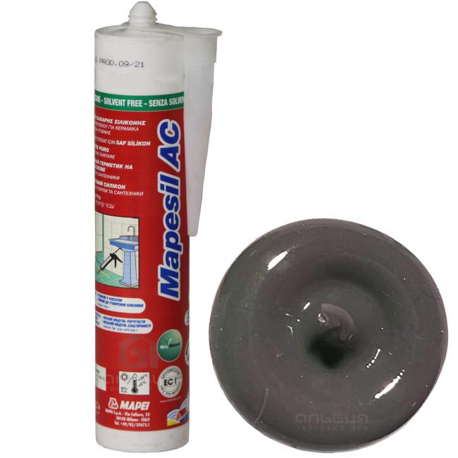 Силиконовый герметик Mapei Mapesil AC №119 серый Лондон 310 мл