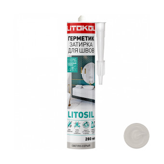 Герметик Litokol Litosil санитарный светло-серый 280 мл