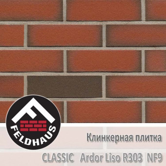 Клинкерная плитка Feldhaus Klinker Ardor Liso R303 NF9 (240x9x71 мм)