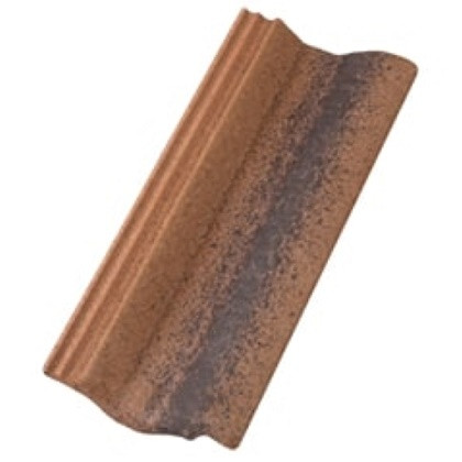 Черепица половинчатая цементно-песчаная Braas Адриа коричневая