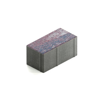 Тротуарная плитка Steingot Прямоугольник 200х100 мм Color Mix Аметист толщина 100 мм