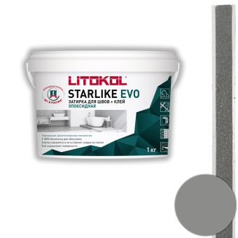 Затирка Litokol Starlike Evo S.115 grigio seta 1 кг