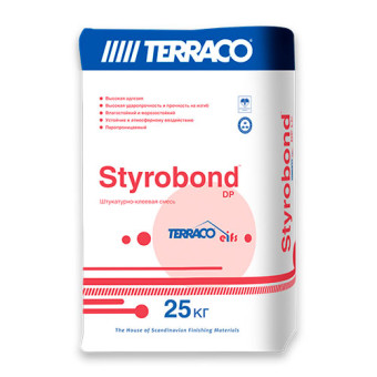 Штукатурно-клеевая смесь Terraco Styrobond DP EIFS 25 кг Зима Штукатурно-клеевая смесь Terraco Styrobond DP EIFS 25 кг Зима