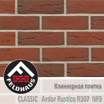 Клинкерная плитка Feldhaus Klinker Ardor Rustico R307 NF9 (240x9x71 мм)
