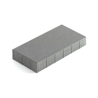 Тротуарная плитка Steingot Прямоугольник Стандарт 600х300 мм Серый толщина 80 мм