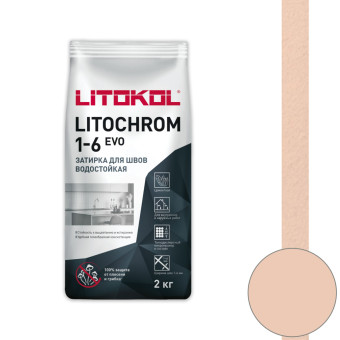 Затирка Litokol Litochrom 1-6 EVO LE.316 персиковый 2 кг