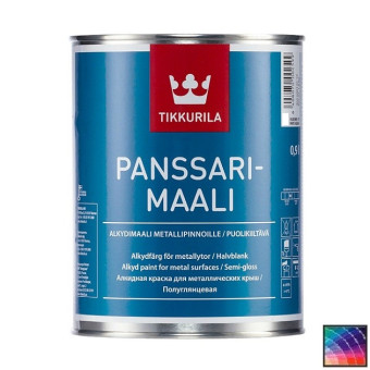 Краска Tikkurila Panssarimaali для крыш база С 0,9 л Краска Tikkurila Panssarimaali для крыш база С 0,9 л
