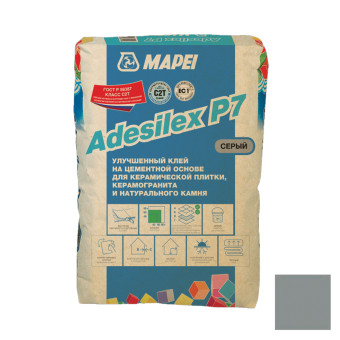 Клей для плитки и камня Mapei Adesilex P7 серый 25 кг