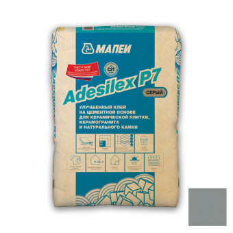 Клей для плитки и камня Mapei Adesilex P7 серый 25 кг