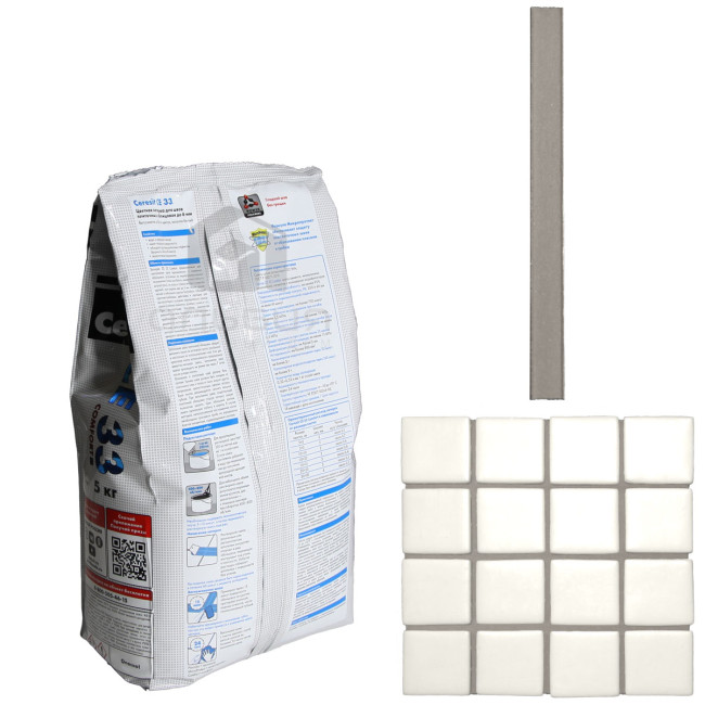 Затирка Ceresit CE 33 Comfort №07 серая 5 кг