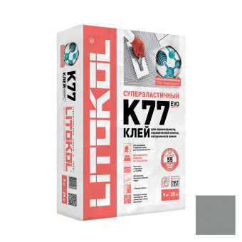 Клей Litokol SuperFlex K77 для плитки и камня серый 25 кг