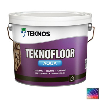 Краска Teknos Teknofloor Aqua для пола база 3 2,7 л Краска Teknos Teknofloor Aqua для пола база 3 2,7 л