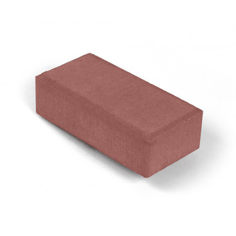Брусчатка Нобетек 2П4Ф п/п серый цемент красная 200х100х40 мм