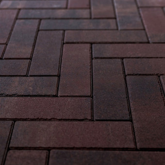 Тротуарная плитка бетонная Steingot Паркет Color Mix Эмбер толщина 60 мм