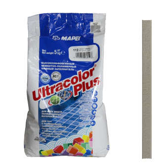 Затирка Mapei Ultracolor Plus №112 серая 5 кг