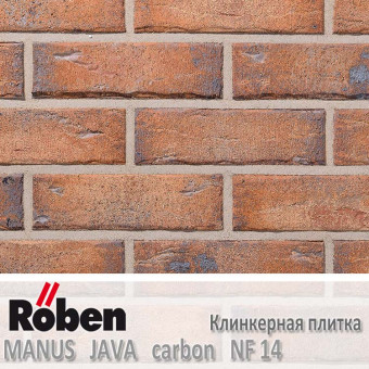 Клинкерная плитка Roben MANUS Java Carbon NF 14 (240x14x71)
