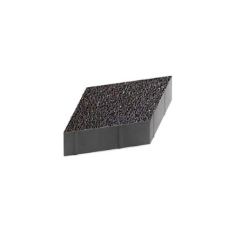 Тротуарная плитка Steingot Ромб Granit Premium Stella Nero 200х200 мм толщина 60 мм