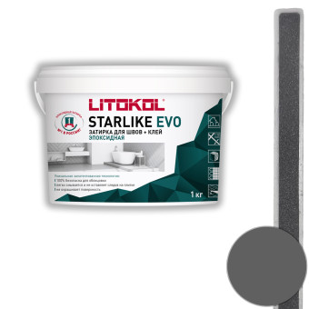 Затирка Litokol Starlike Evo S.130 grigio ardesia 1 кг