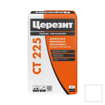 Шпаклёвка Ceresit CT 225 фасадная финишная белая 25 кг