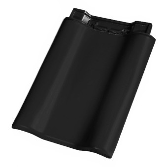 Черепица двухволновая керамическая Koramic Alegra 9 black noble engobe Черепица двухволновая керамическая Koramic Alegra 9 black noble engobe