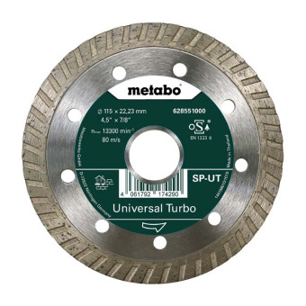 Диск алмазный Metabo SP-UT Universal Turbo сплошной 115x22.23 мм (арт. 628551000)