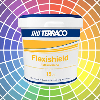 Краска Terraco Flexishield Clear фасадная 15 л