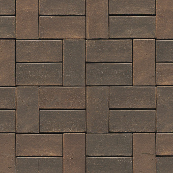 Тротуарный кирпич Westerwalder Klinker Brown 200x100x40 мм