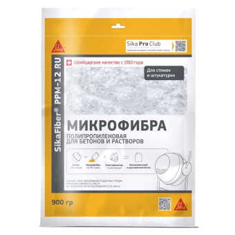 Фибра Sika SikaFiber PPM-12 для армирования бетона полипропиленовая 900 г