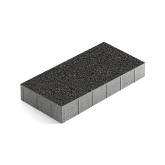 Тротуарная плитка Steingot Прямоугольник Стандарт 600х300 мм Чёрный толщина 80 мм
