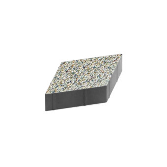 Тротуарная плитка Steingot Ромб Granit Premium Terra Antica 200х200 мм толщина 60 мм