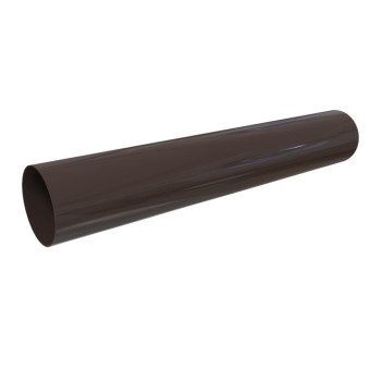 Труба водосточная GLC PVC 100 мм 3 м.п. темно-коричневая RAL 8019