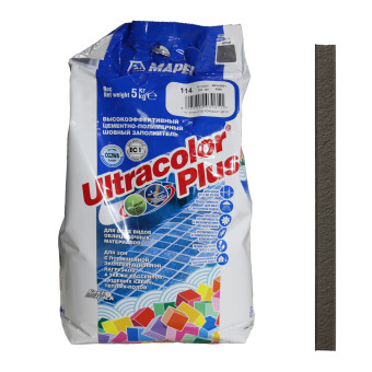 Затирка Mapei Ultracolor Plus №114 антрацит 5 кг