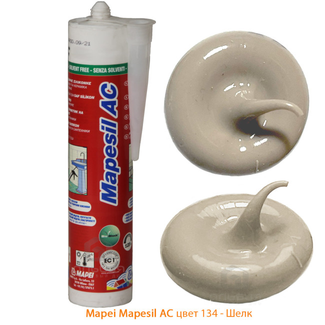 Герметик силиконовый Mapei Mapesil AC №134 шелк 310 мл для плитки